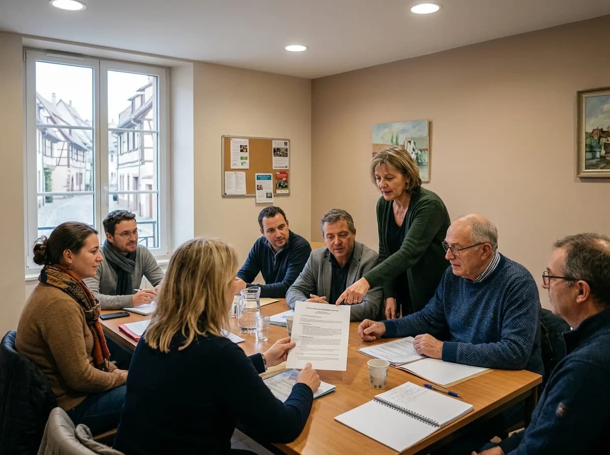 Gros plan sur les boîtes aux lettres individuelles d'un immeuble en copropriété, avec une lumière naturelle tamisée