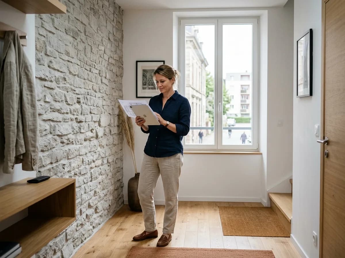 Tableau de bord de gestion locative avec calendrier de réservations, liste de tâches et notes manuscrites sur bureau de travail
